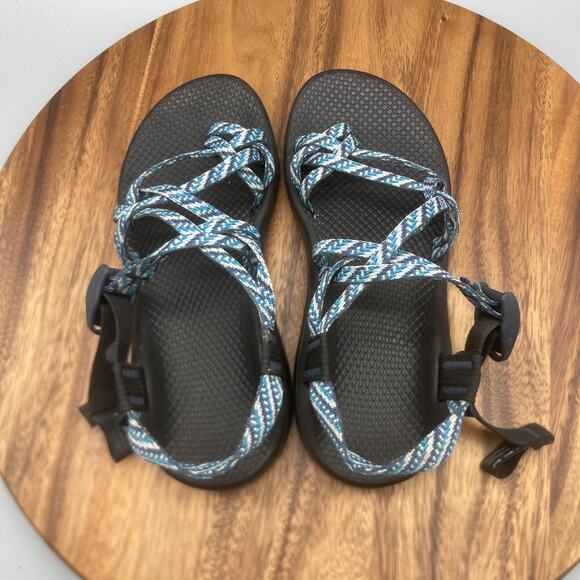 Chaco Z/Cloud X2 Sandals Womens 8 Blue Strappy Sport Sandals Walking Outdoor - Picture 5 of 8